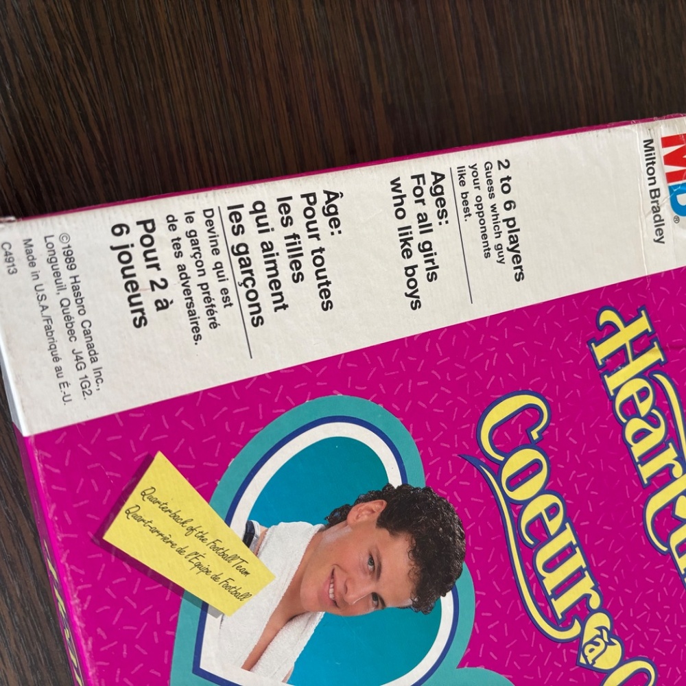 Vintage Heart Throb Board Game 1989 - Picture 11 of 11